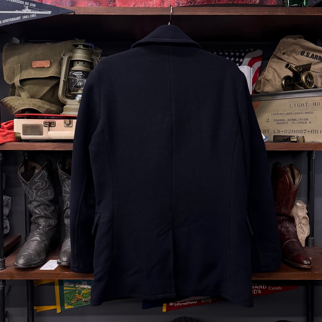 90s 폴로 랄프로렌 US NAVY 미 해군 밀리터리 복각 피코트 상품이미지2