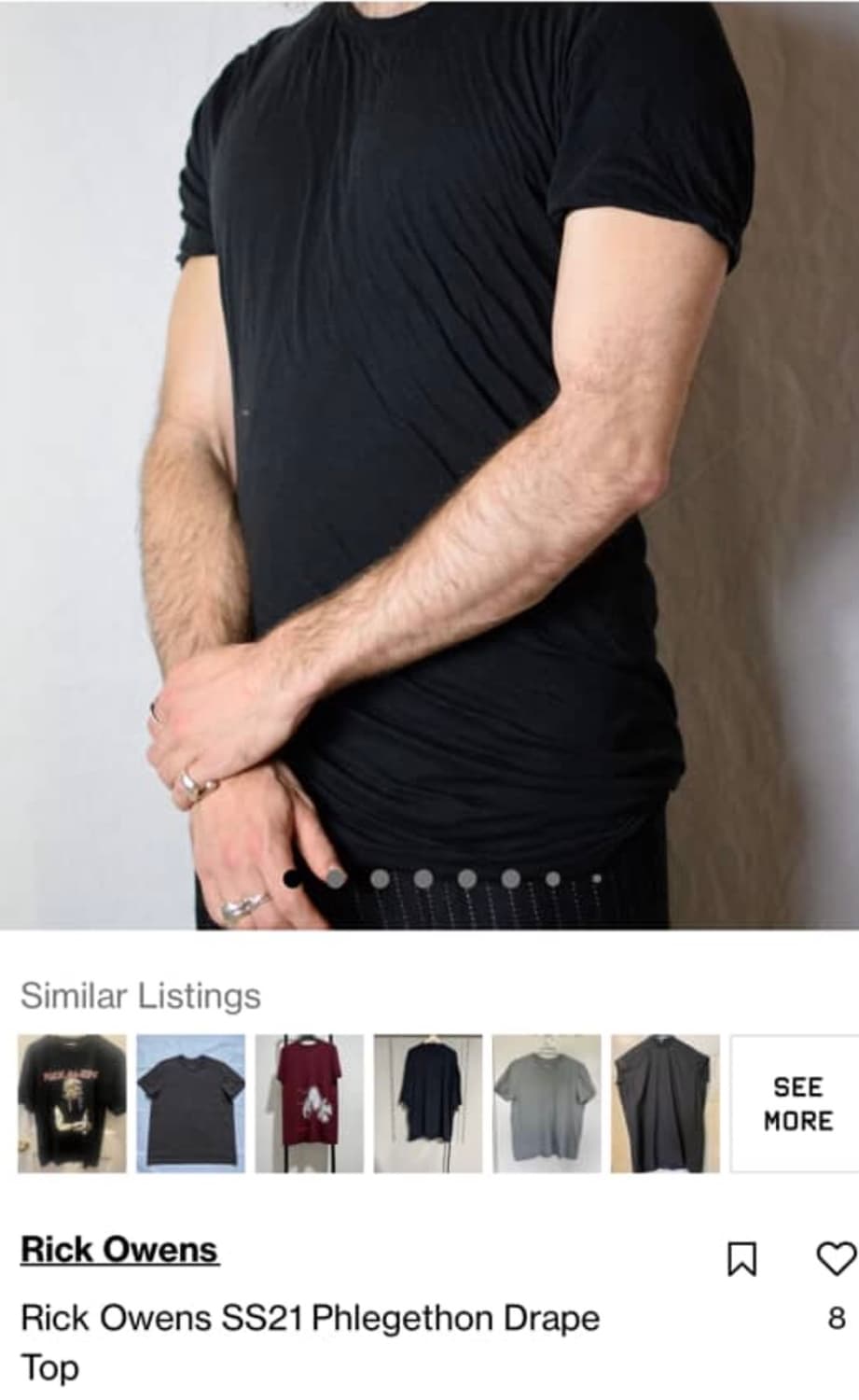 릭오웬스 SS21 phlegethon drape top  상품이미지6
