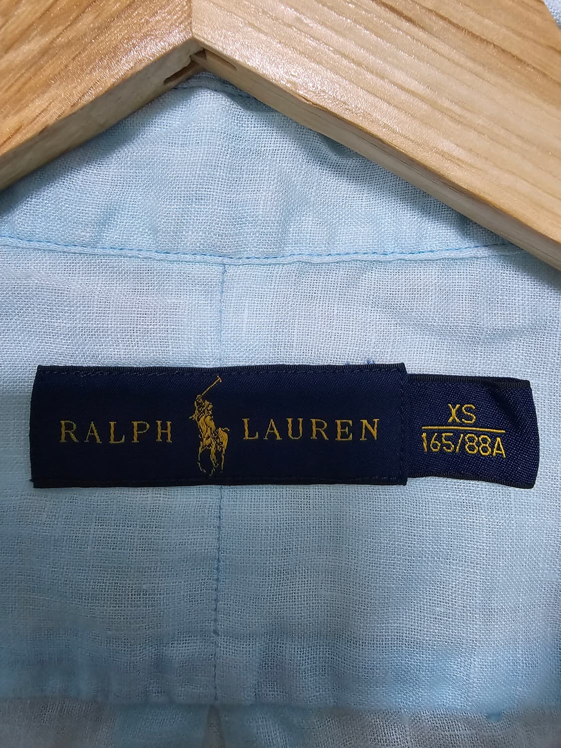 폴로 랄프로렌 린넨 셔츠 하늘색 XS(여성55~66) 상품이미지4