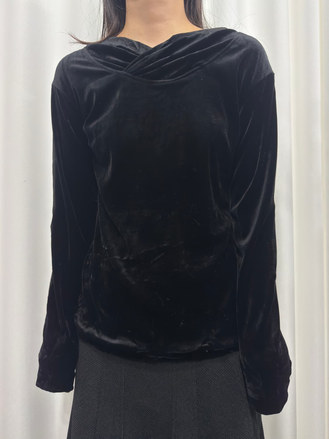 ozone community velvet top 상품이미지2