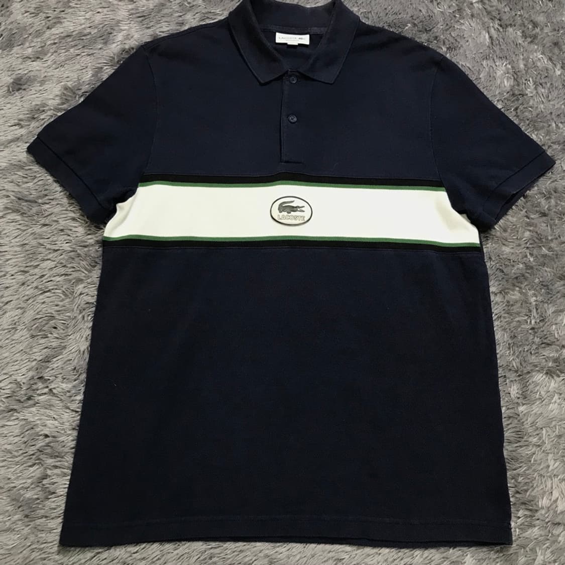 [[5] 라코스테(LACOSTE) 로고 와펜 반팔 폴로티셔츠@590 상품이미지1