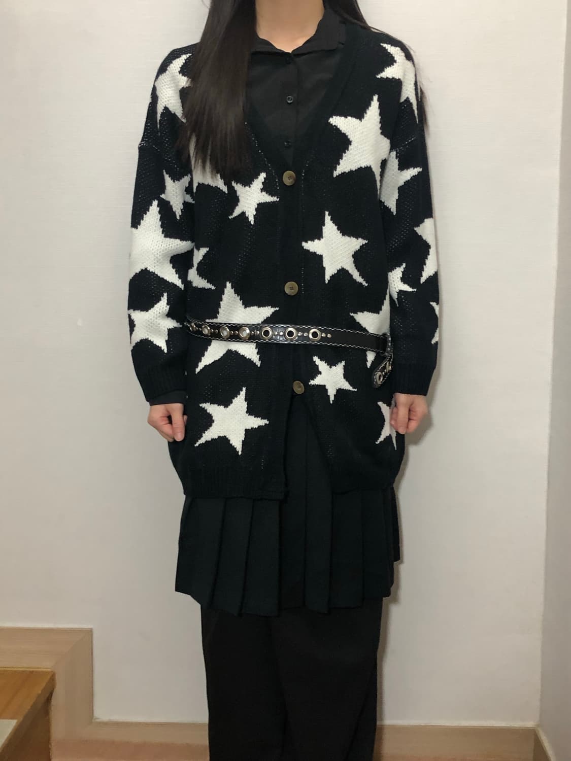 빈티지 펑크 블랙 가디건 상품이미지1