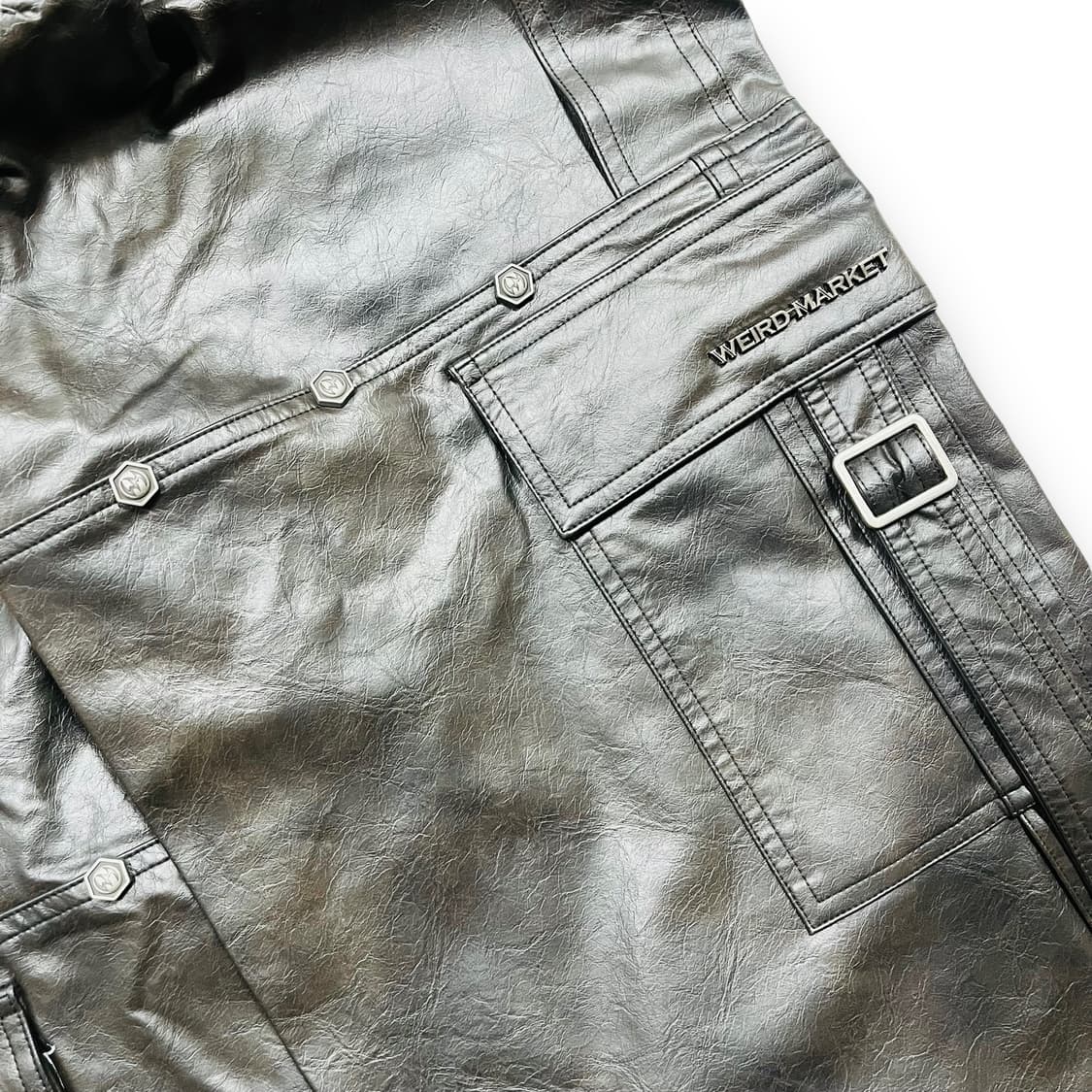 위어드 마켓 스터드 락시크 4중 포켓 와이드 카고팬츠 상품이미지10