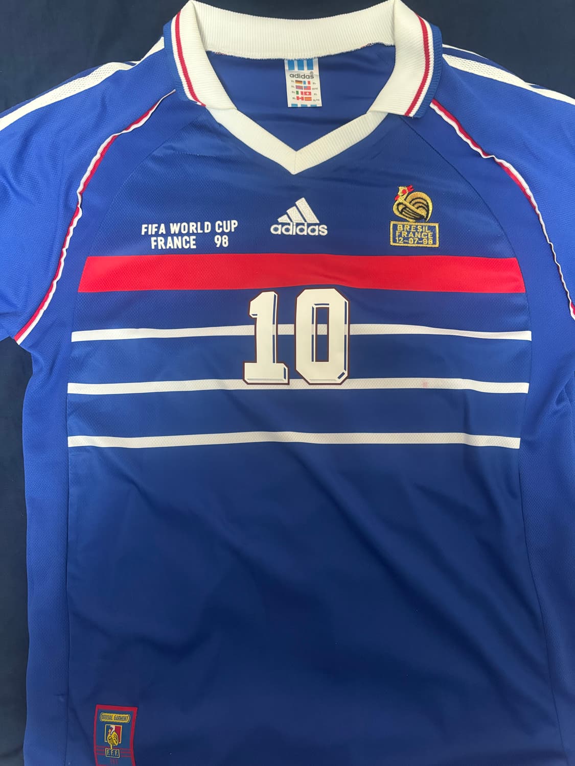 프랑스 98 월드컵 지단 유니폼 상품이미지1