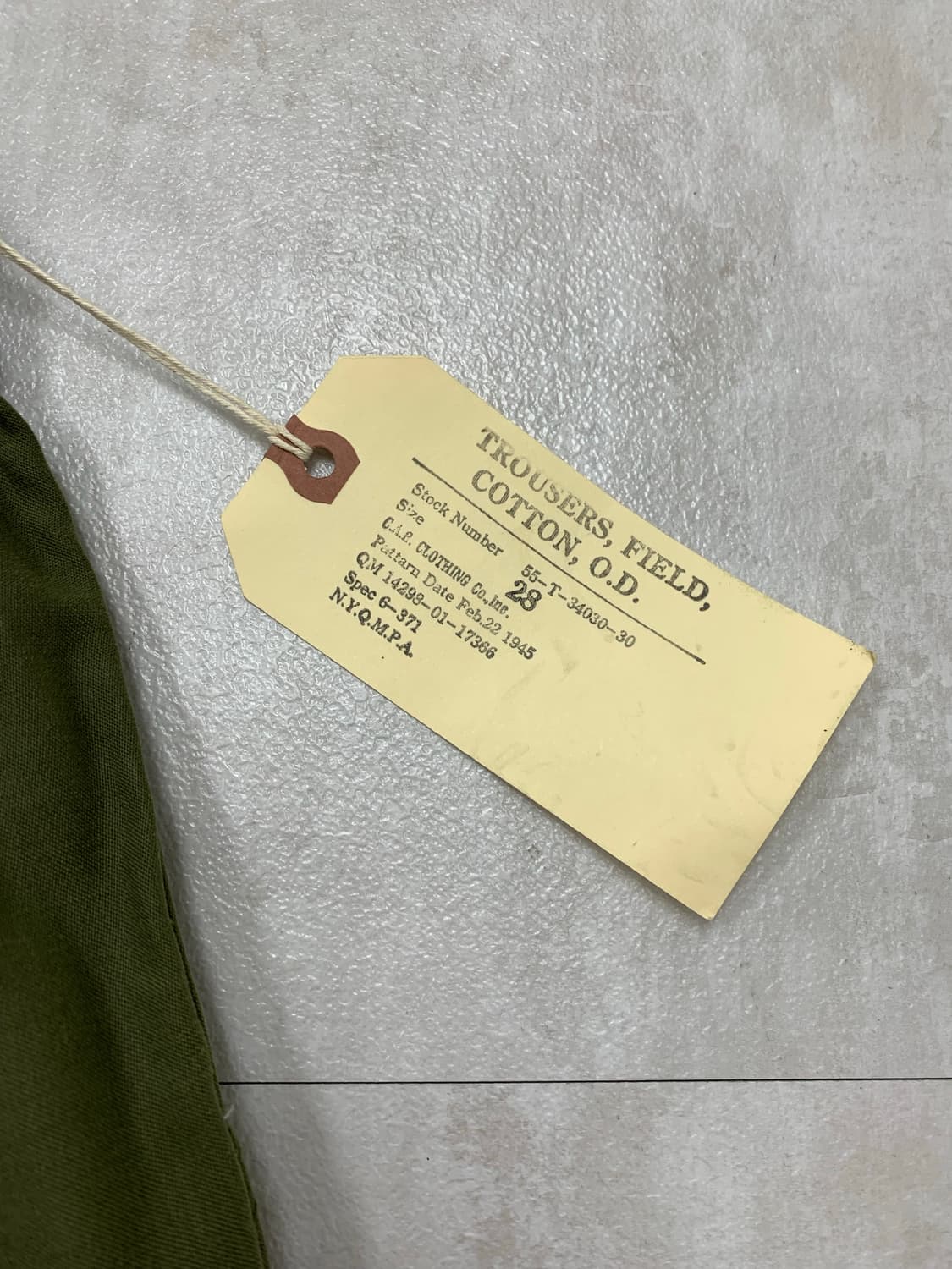 CAB clothing 카키 코튼 팬츠 #192 상품이미지5