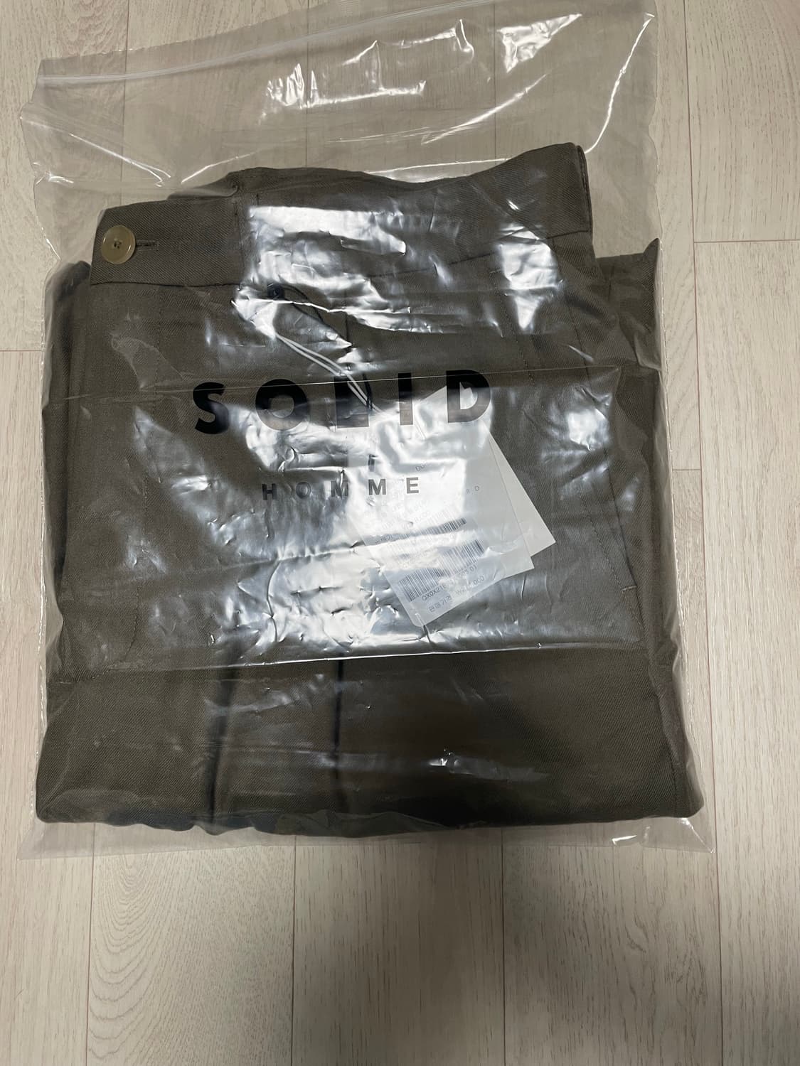 브라운야드 카키 울 슬랙스, 3사이즈 택달린 새상품 상품이미지5