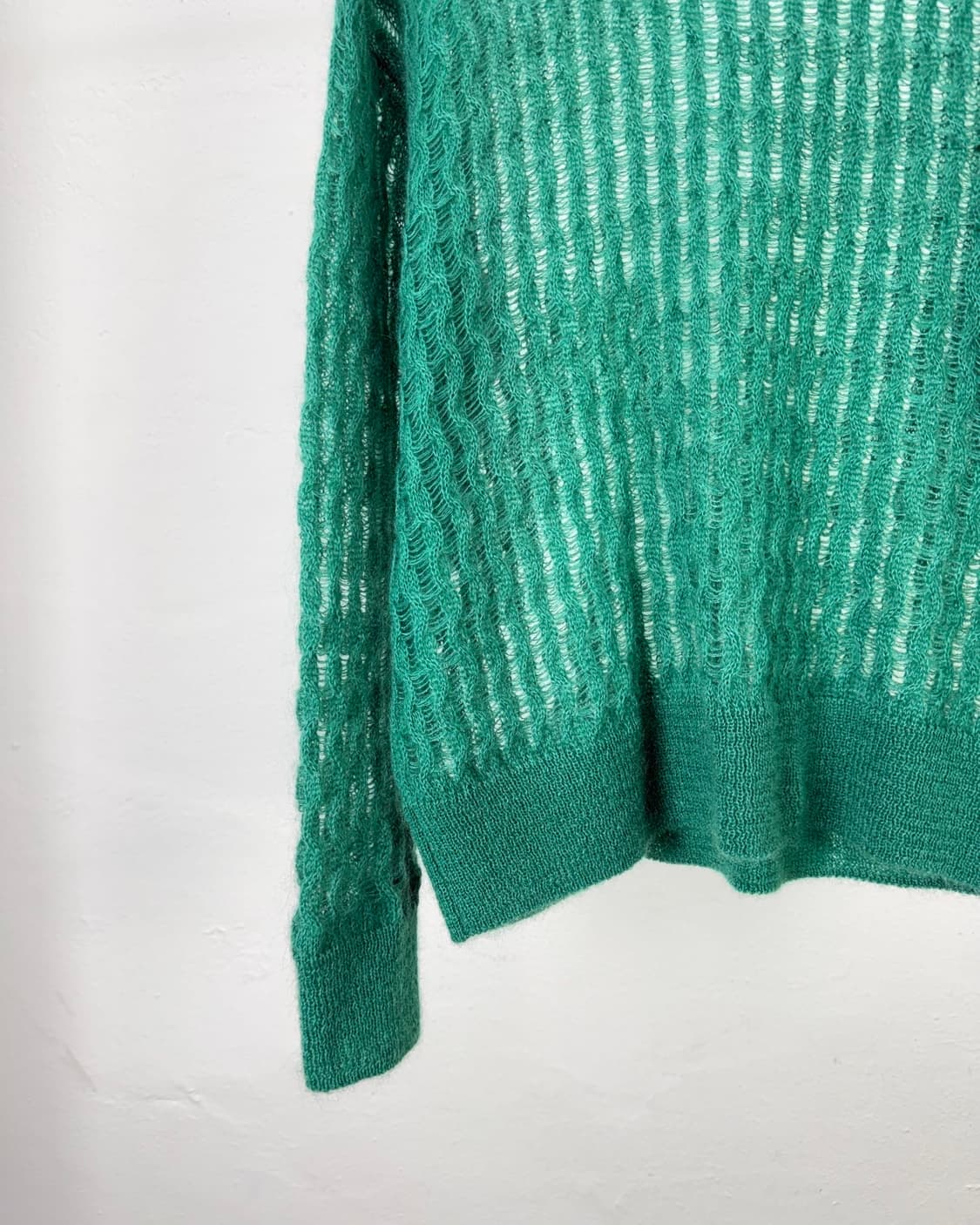 리버 그린 로드리 네트 시스루 니트 스웨터 상품이미지4