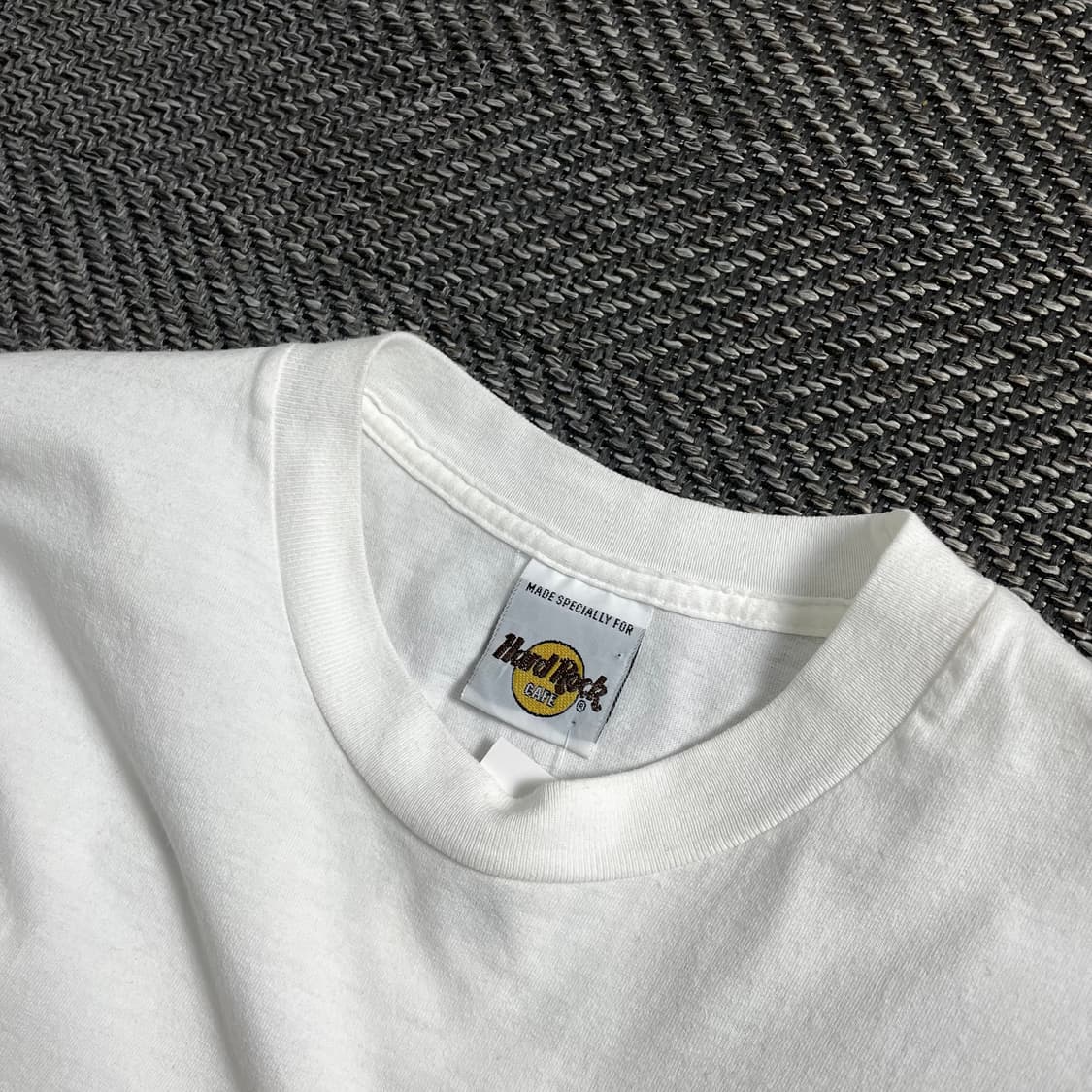 00s 하드락카페 프린팅 화이트 반팔 티셔츠o 4099 상품이미지3