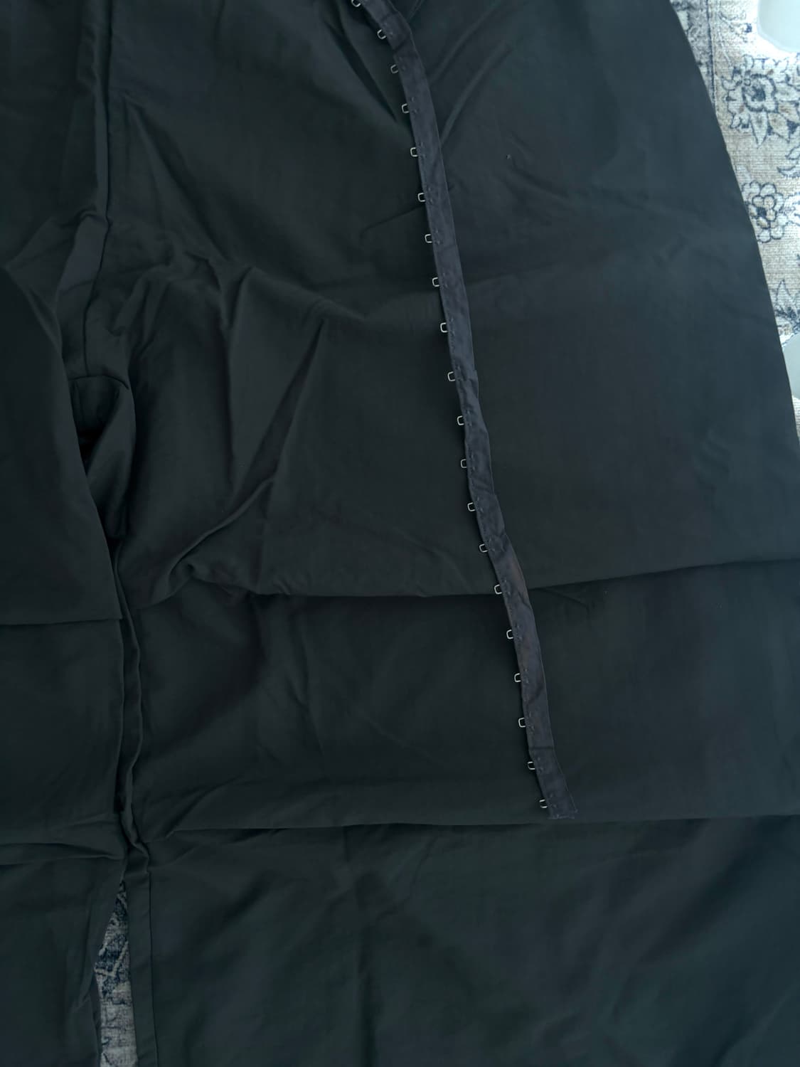 버클 조절 나일론 큐빅 디테일 와이드핏 팬츠 상품이미지6