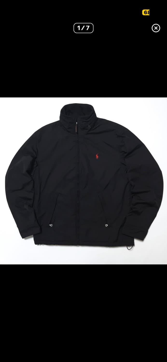 폴로 랄프로렌 폴리쉘 페리 기모 점퍼 자켓 블랙 상품이미지1