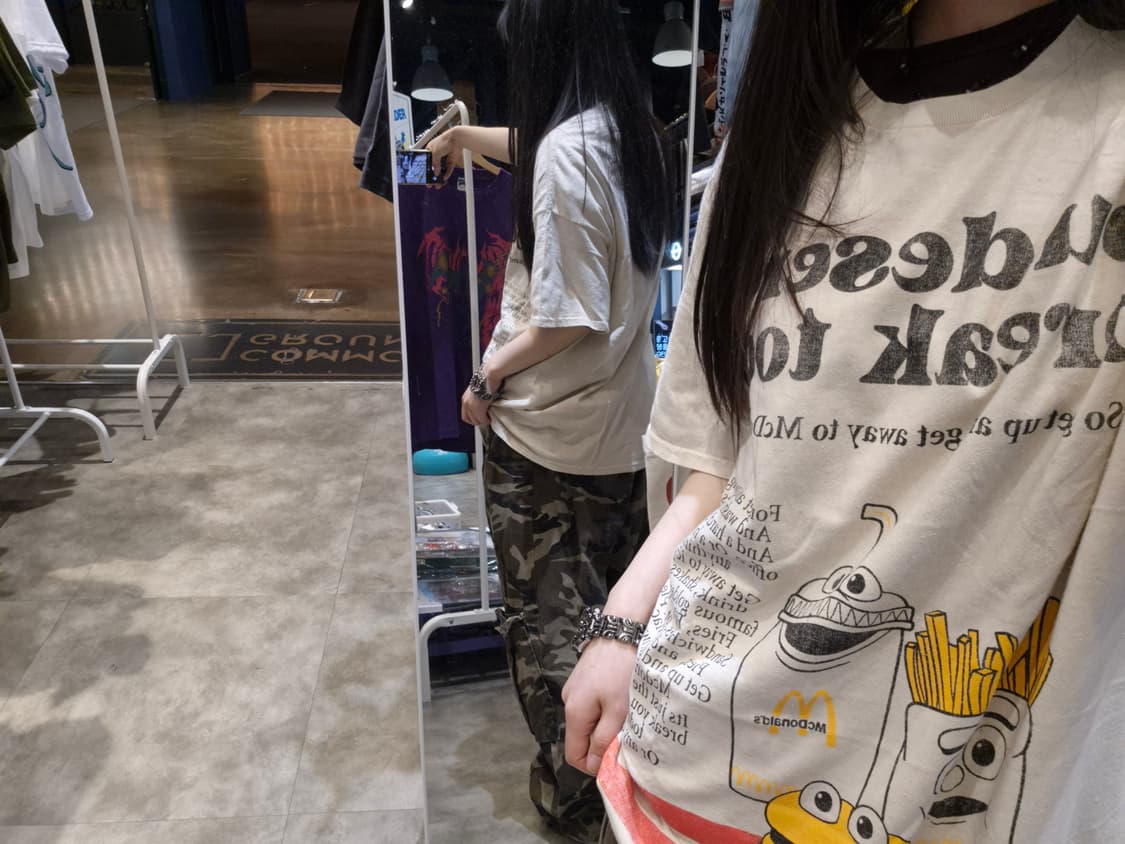 맥도날드 빈티지 프린트 내추럴 티셔츠 상품이미지9