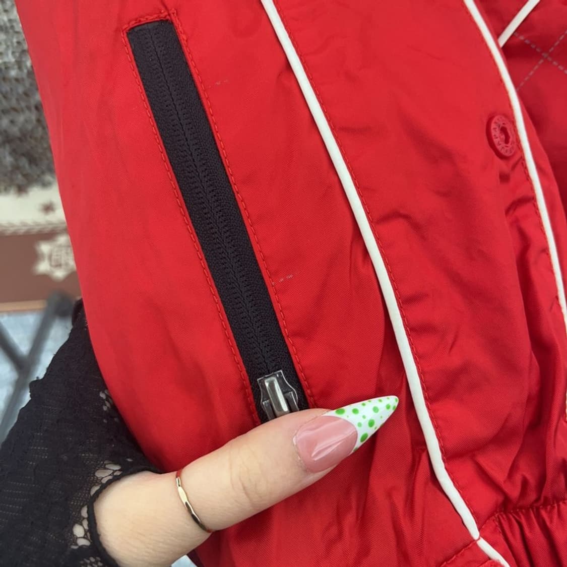 푸부 FUBU 포드 머스탱 레이싱 바람막이 자켓 L C08921 상품이미지6