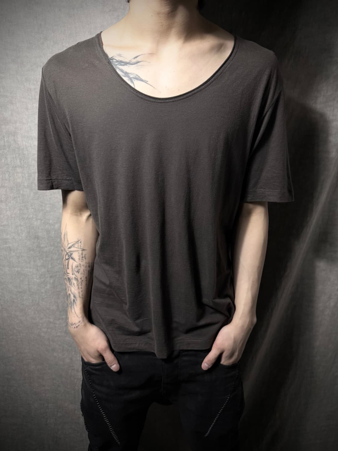 Issey Miyake U-neck T-shirt  상품이미지1