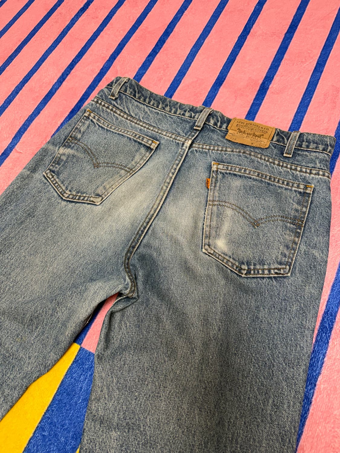 리바이스 오렌지탭 컷팅 데님 33 size 상품이미지6