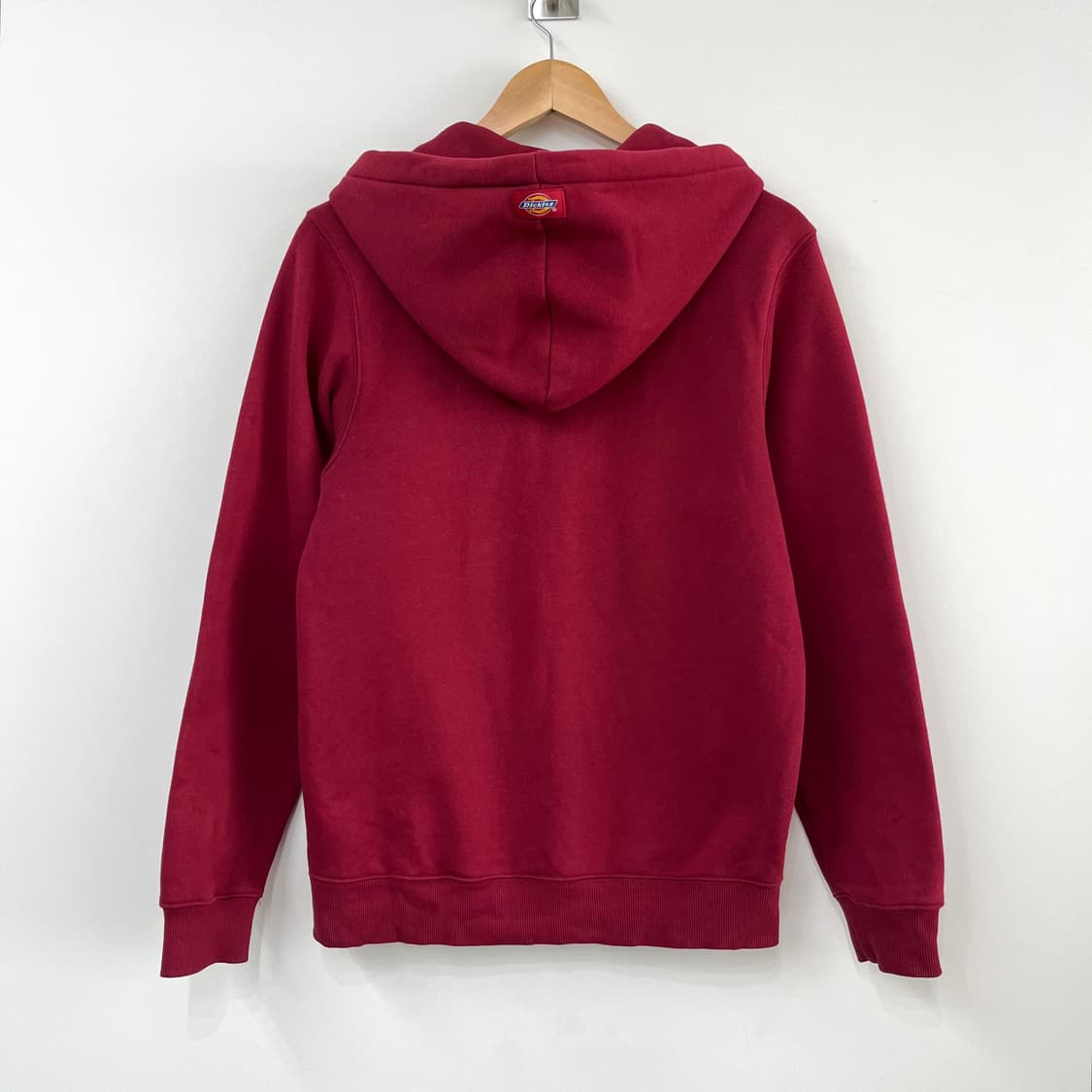 디키즈 자수 빅로고 버건디 후드집업 상품이미지3