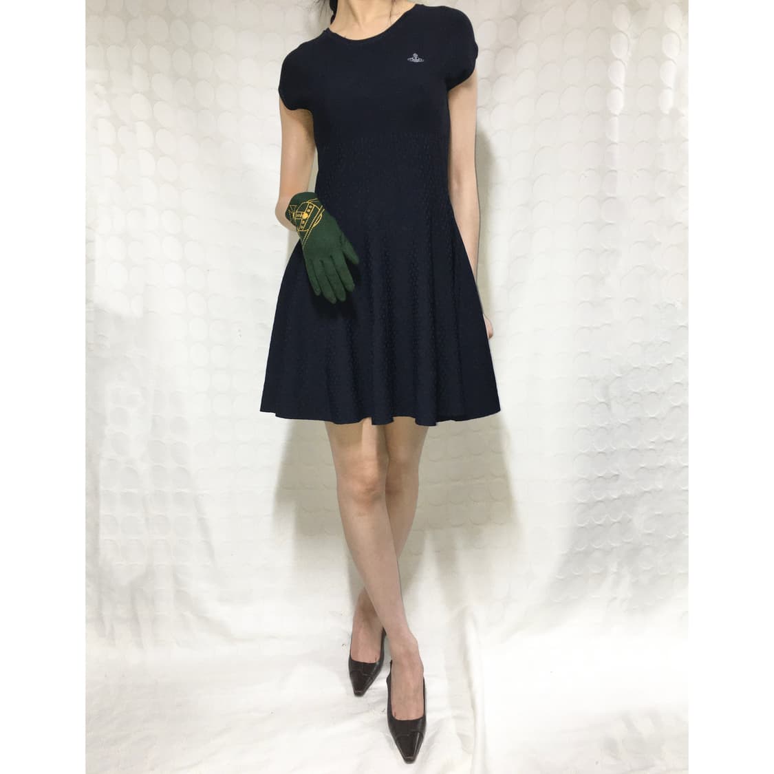 비비안 웨스트우드 네이비 니트 발레 원피스 상품이미지2