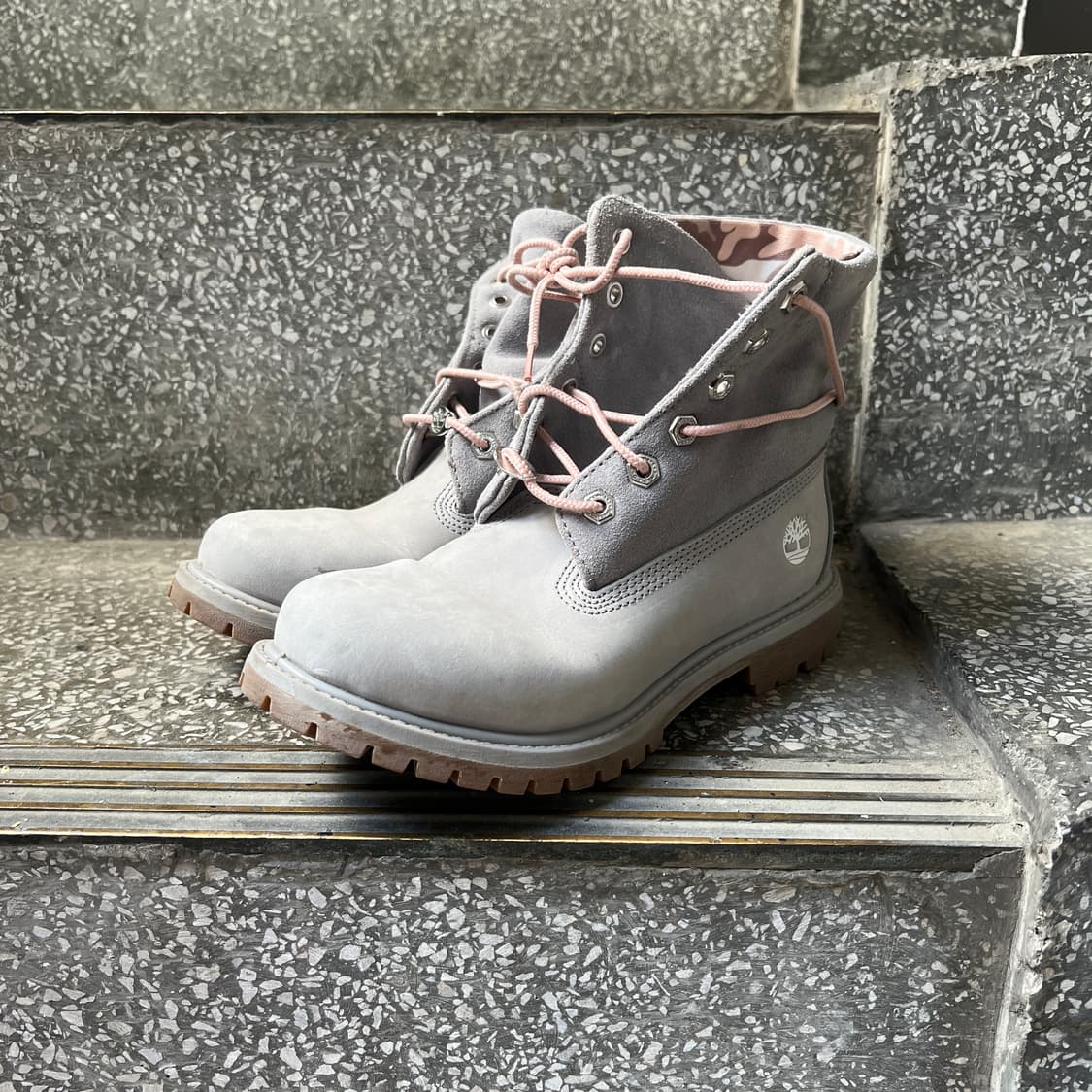 팀버랜드 롤탑 라이트 그레이 부츠 상품이미지1
