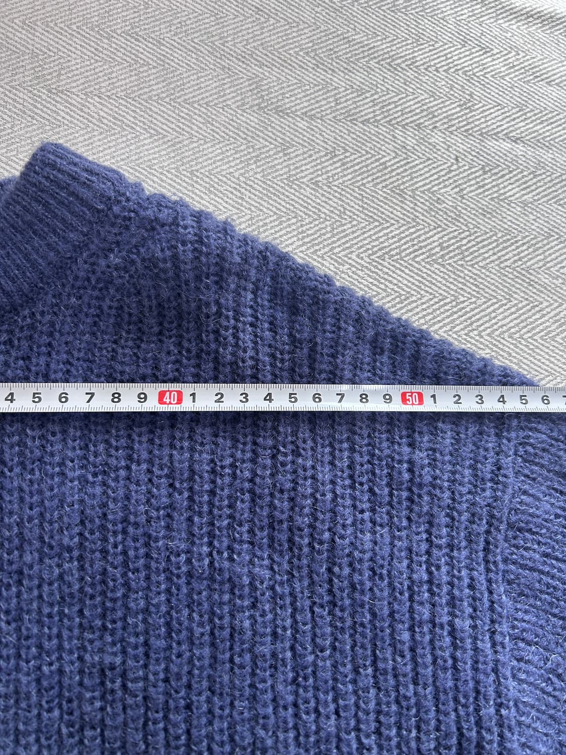 [100] 베르노 알파카 울 니트 남성 L사이즈 네이비 상품이미지10