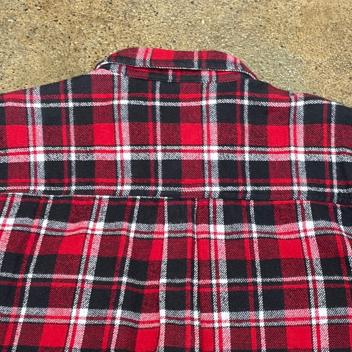 90s 미국 빈티지 샌드리버 헤비코튼 체크셔츠 상품이미지7