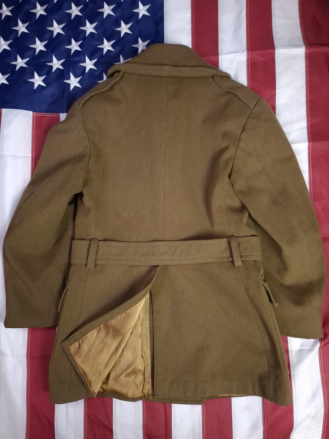 WW2 오리지날 미육군 장교용 매키노 울 코트 상품이미지8