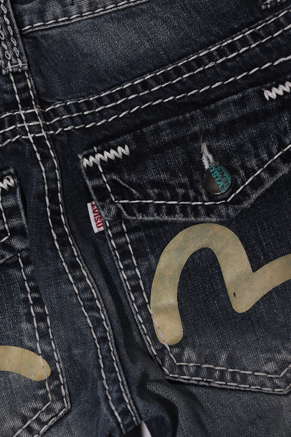 EVISU 데님 스티치 플레어 팬츠 women 26 상품이미지9