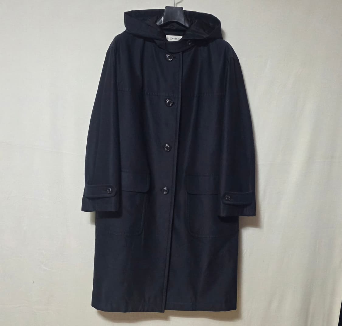 이브생로랑(YSL) 빈티지 오버핏 나일론 후드 코트 (일본판) 상품이미지3