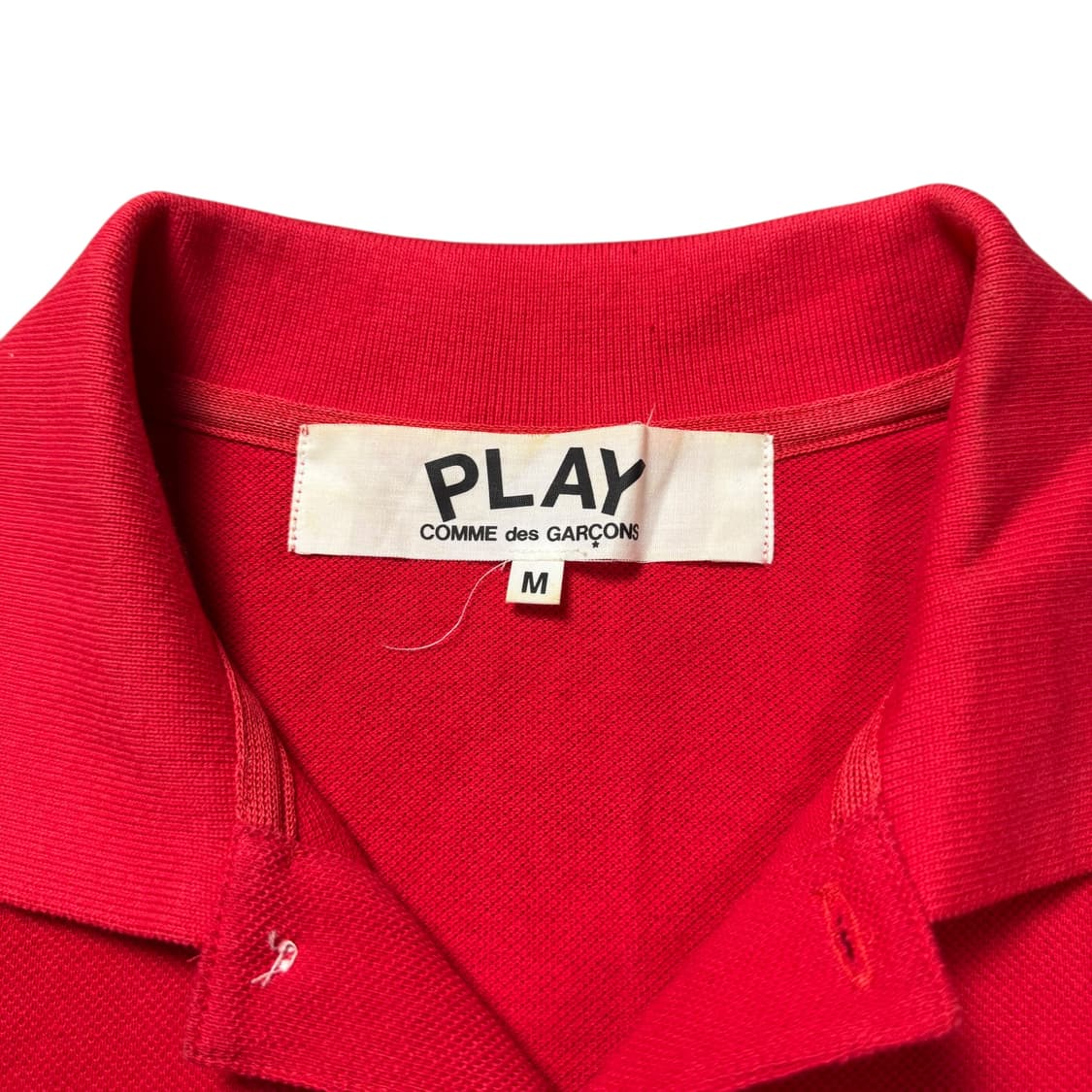 (M) 꼼데가르송 레드와펜 카라티 레드 상품이미지3