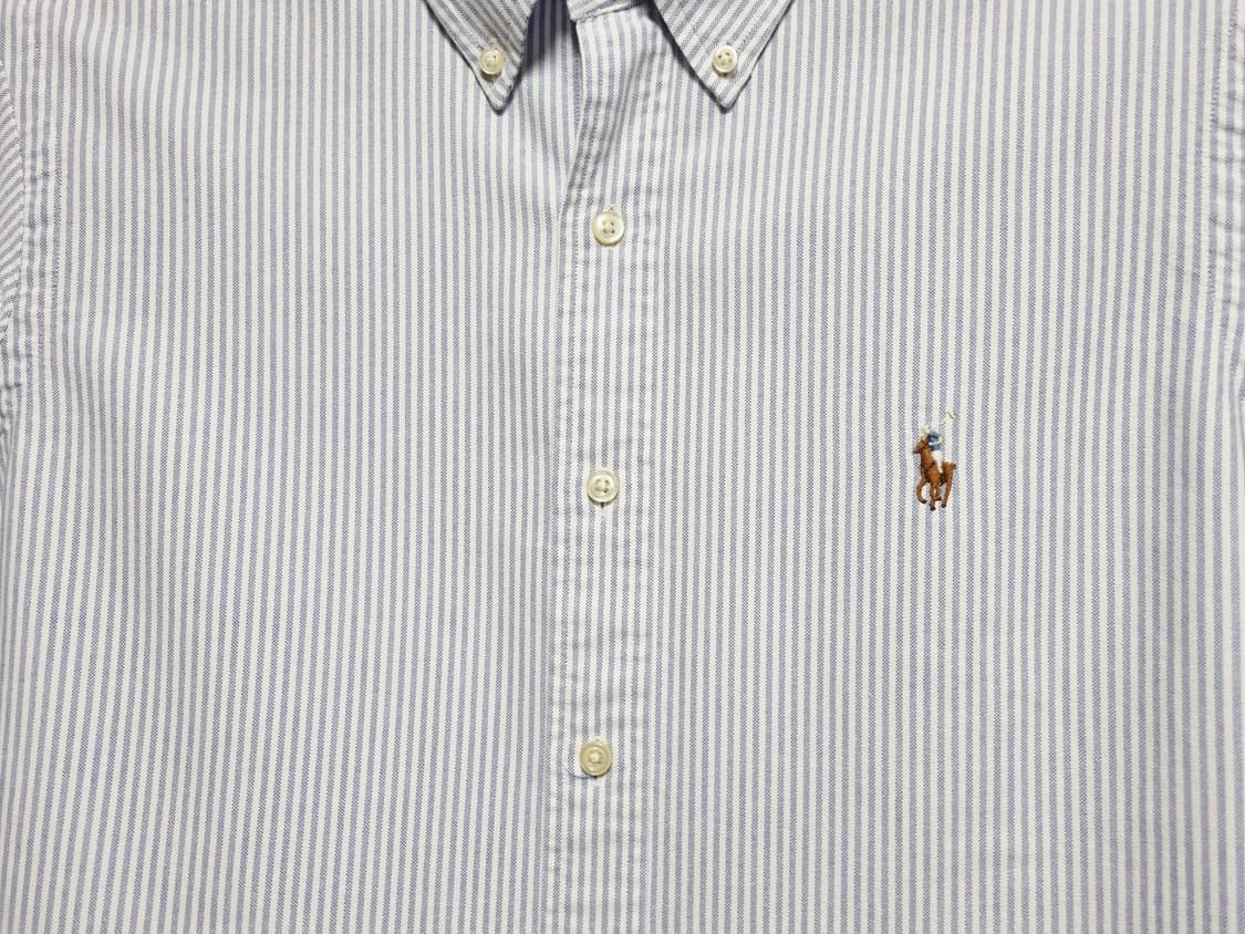 남성 폴로 클래식핏 옥스퍼드 옥스포드 스트라이프 긴팔 남방 셔츠 상품이미지8