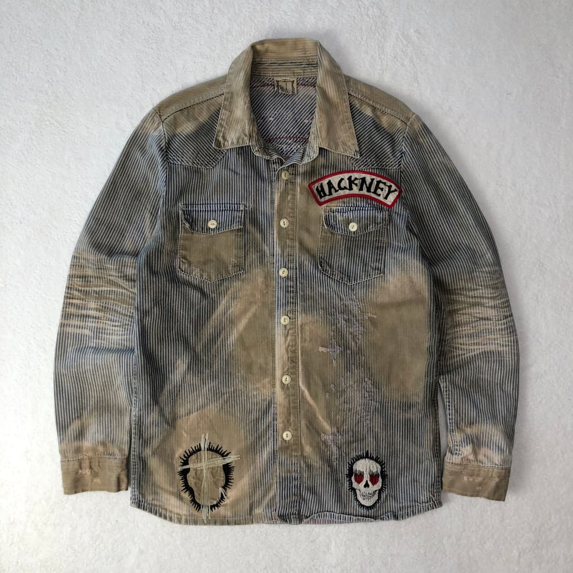 빈티지 데님 셔츠 자켓 상품이미지1