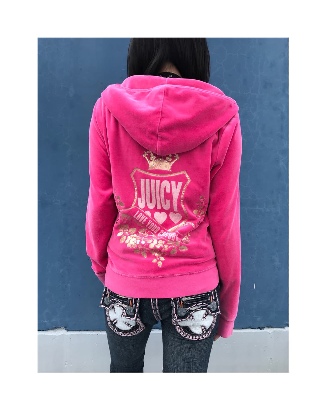 Juicy Couture Y2k  Velvet Hood Zip up 상품이미지1