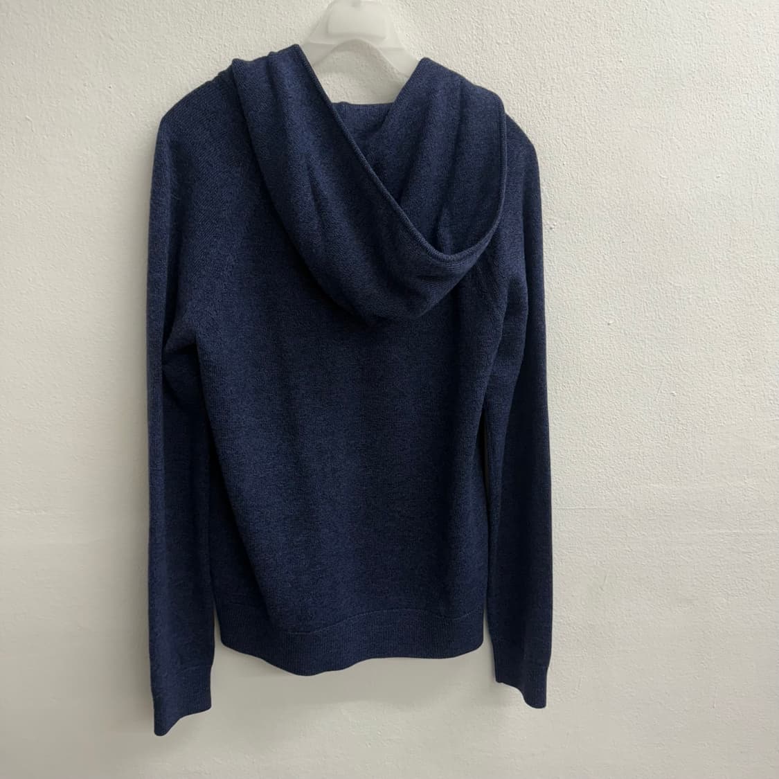 띠어리 네이비 투웨이 울 니트 후드집업 Xs 상품이미지4