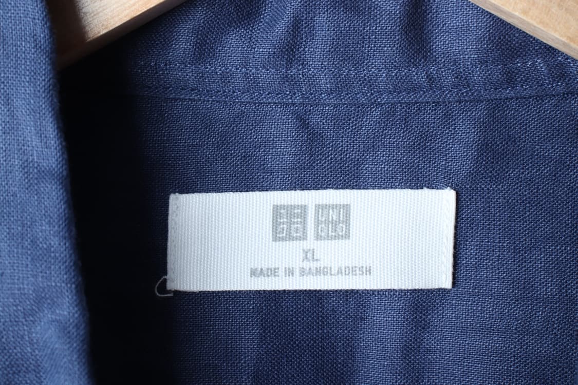(XL-2XL) 유니클로 셔츠 남방 린넨 마 무지 블루-H3H33694 상품이미지5