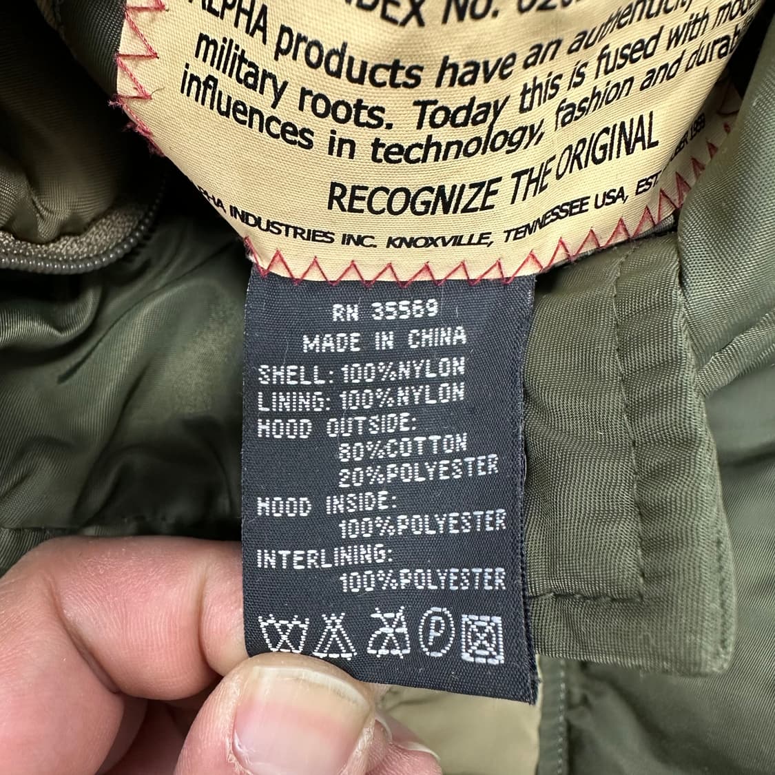 알파인더스트리 배색 후드 봄버 상품이미지4