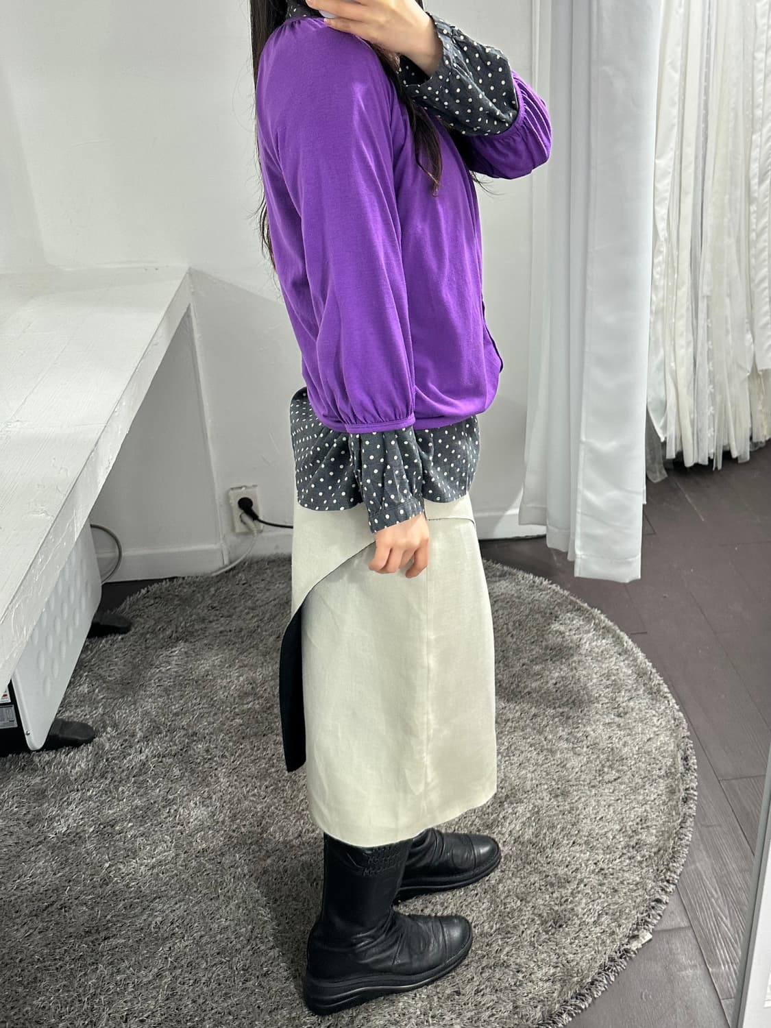 iena wrap design midi skirt 상품이미지3