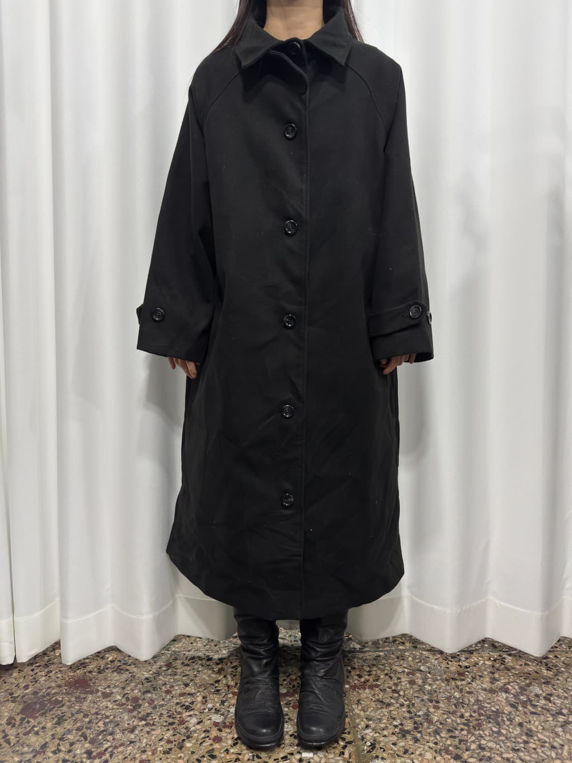 nuelu button maxi coat 상품이미지1