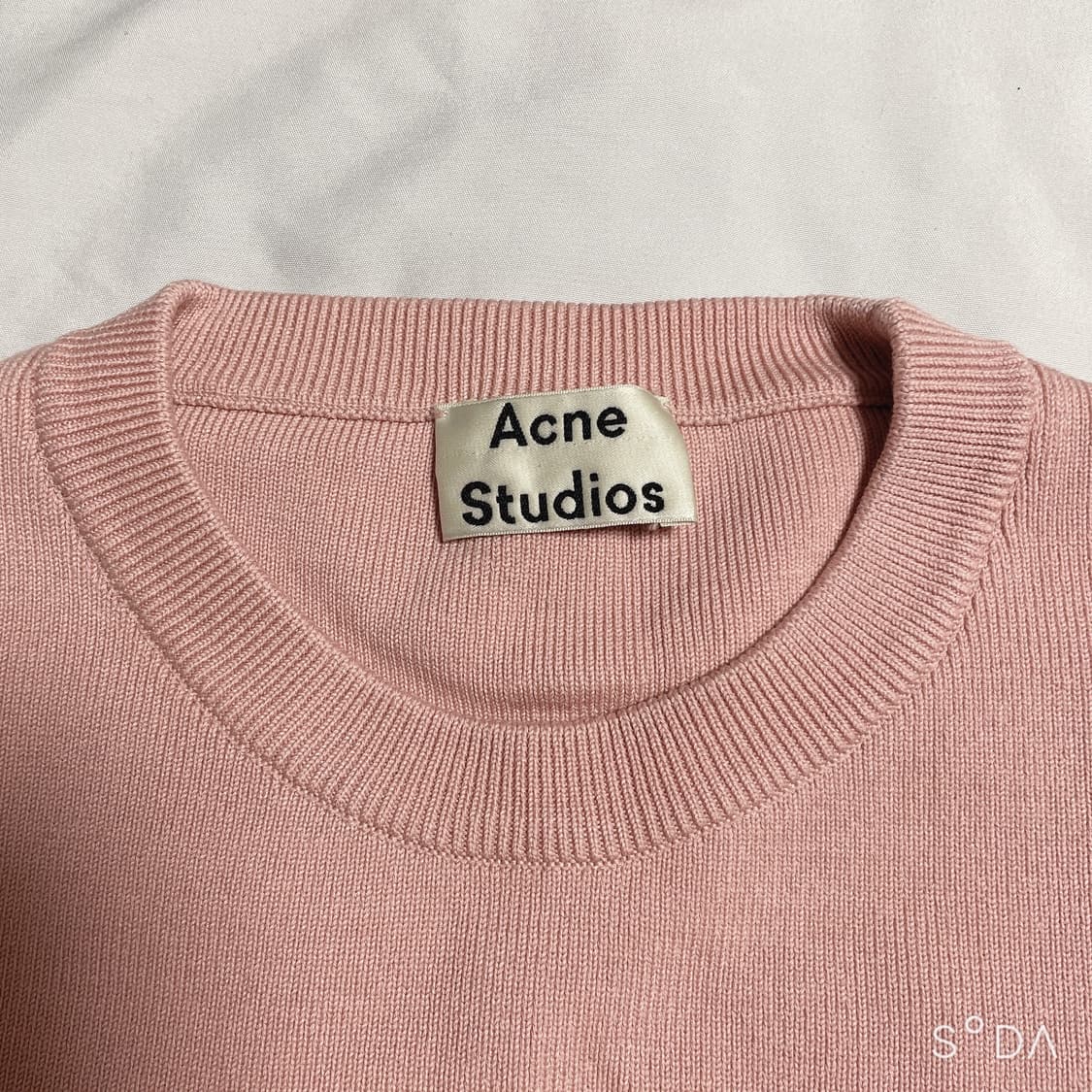 아크네 스튜디오 핑크 리브 옆트임 니트 상품이미지5