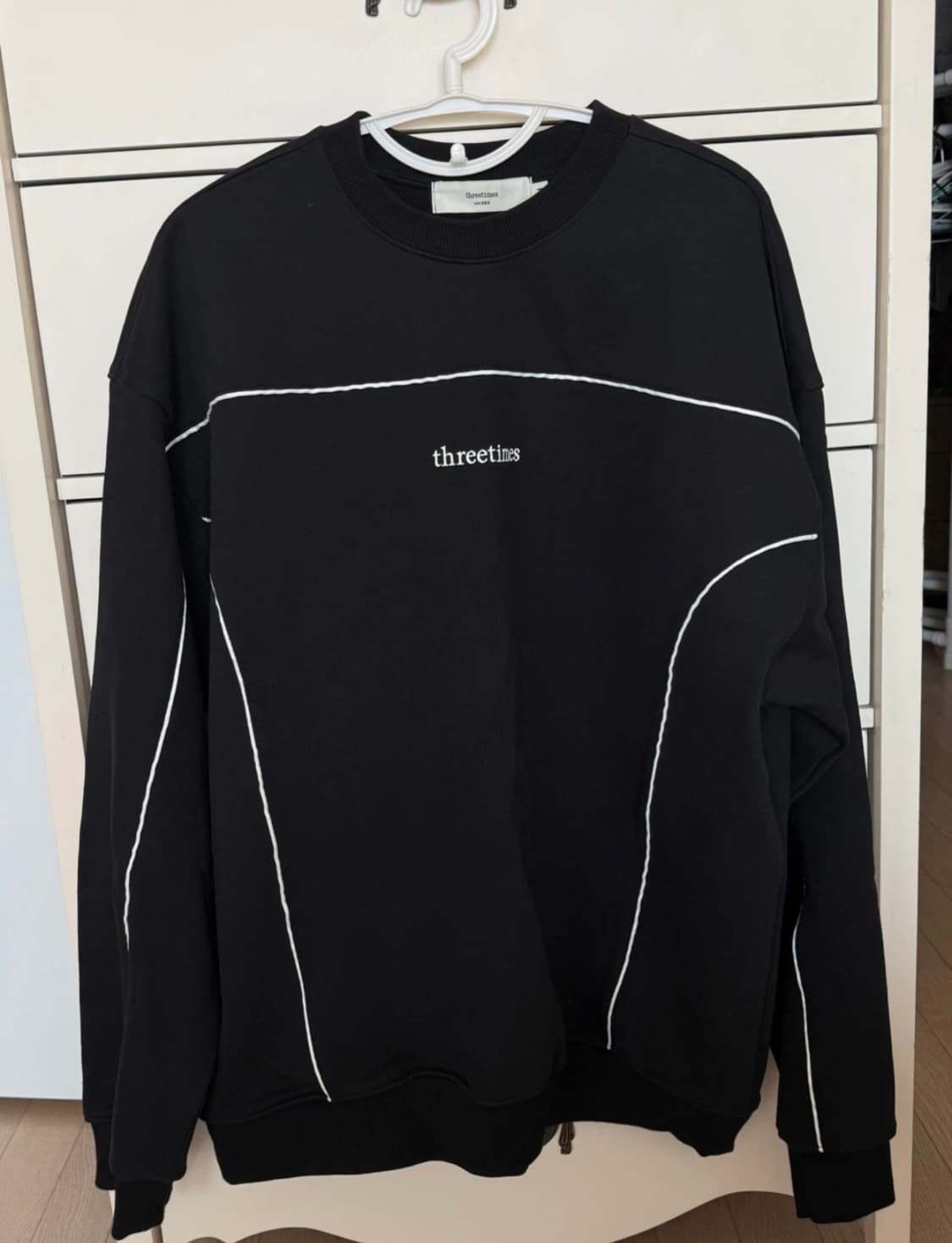 쓰리타임즈 파이핑 맨투맨  상품이미지6