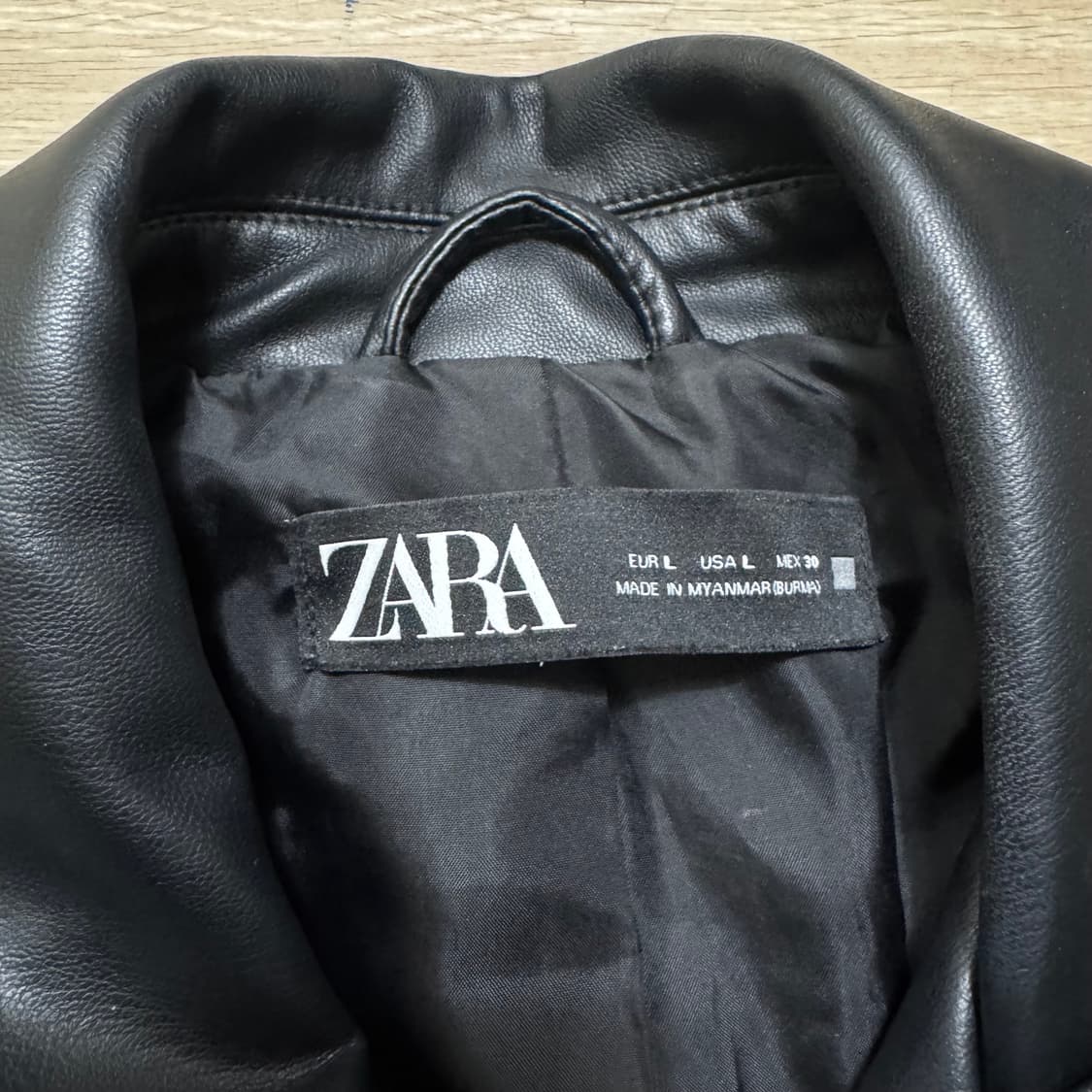 자라 싱글라이더 가죽 자켓 상품이미지4
