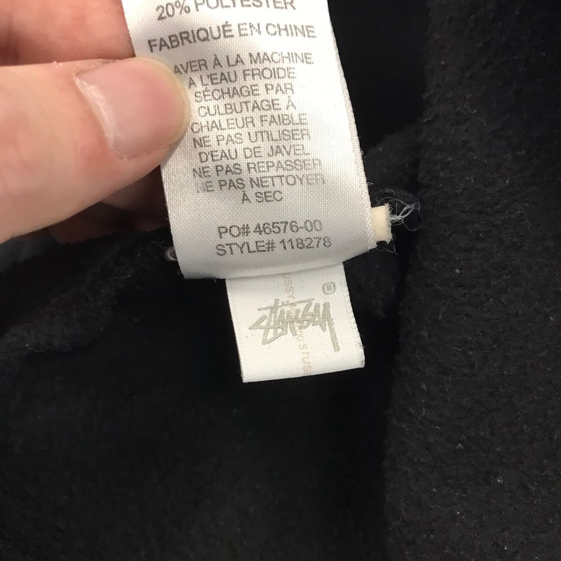 스투시 STUSSY 스탁로고 후드 [XL] 상품이미지6