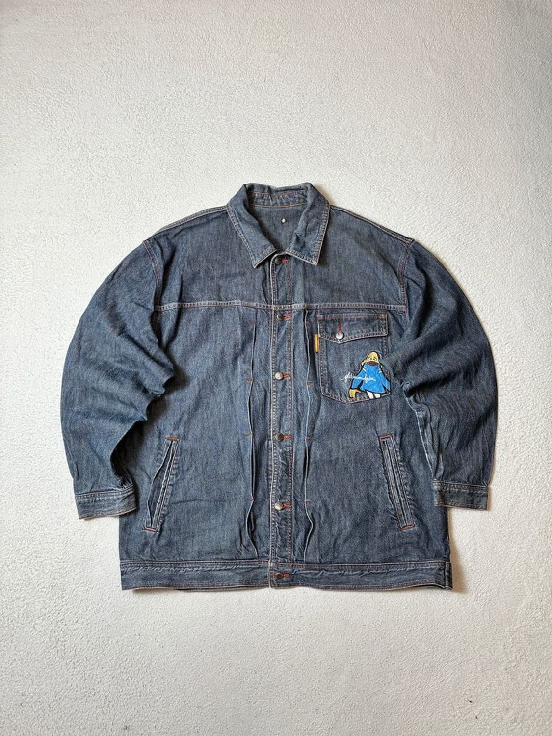 푸부 90's 플레티넘 자수 오버 트러커 자켓 PN7724 상품이미지1