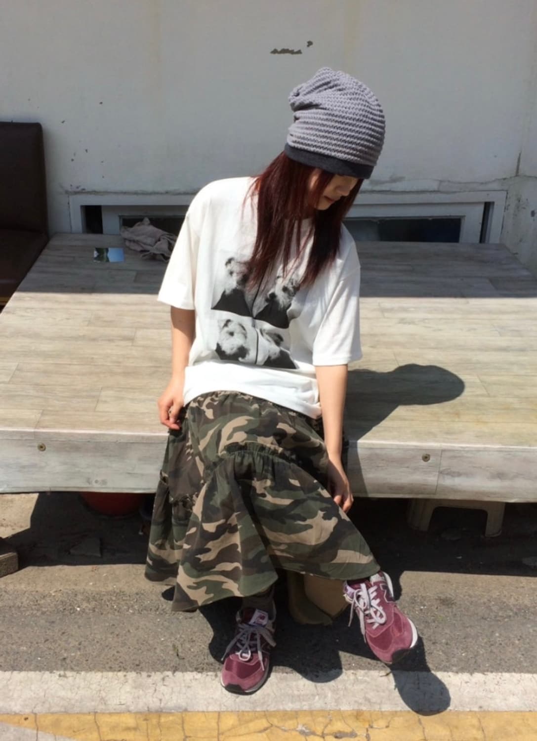 빈티지 그레이 비니 상품이미지6