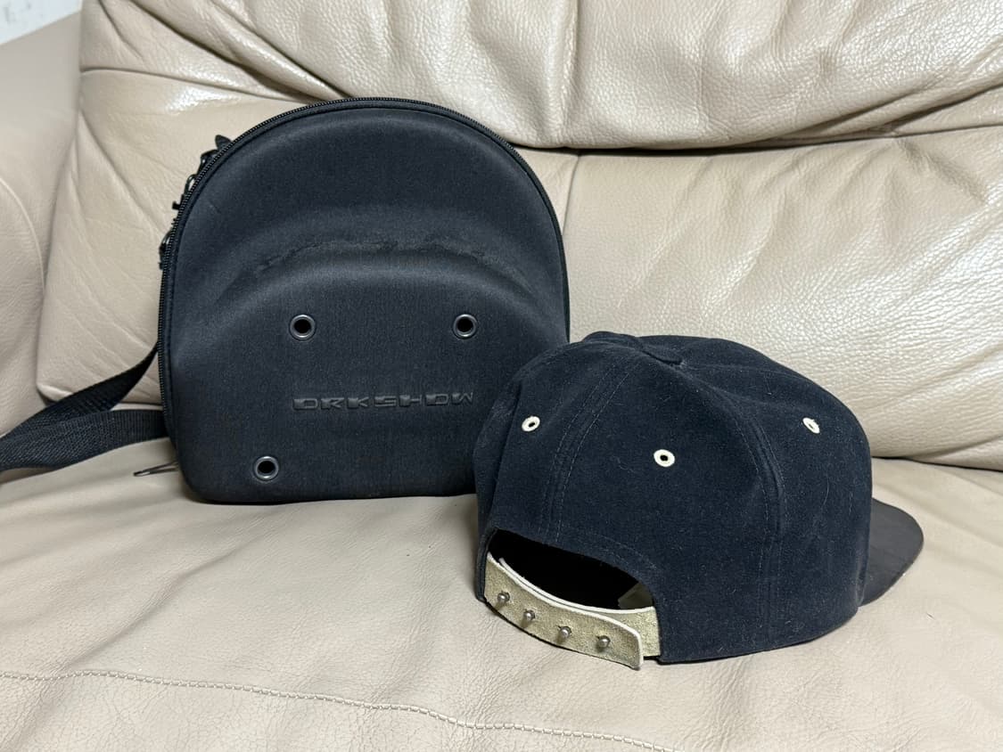 릭오웬스 다크쉐도우 소가죽 스냅백 / Black 상품이미지2