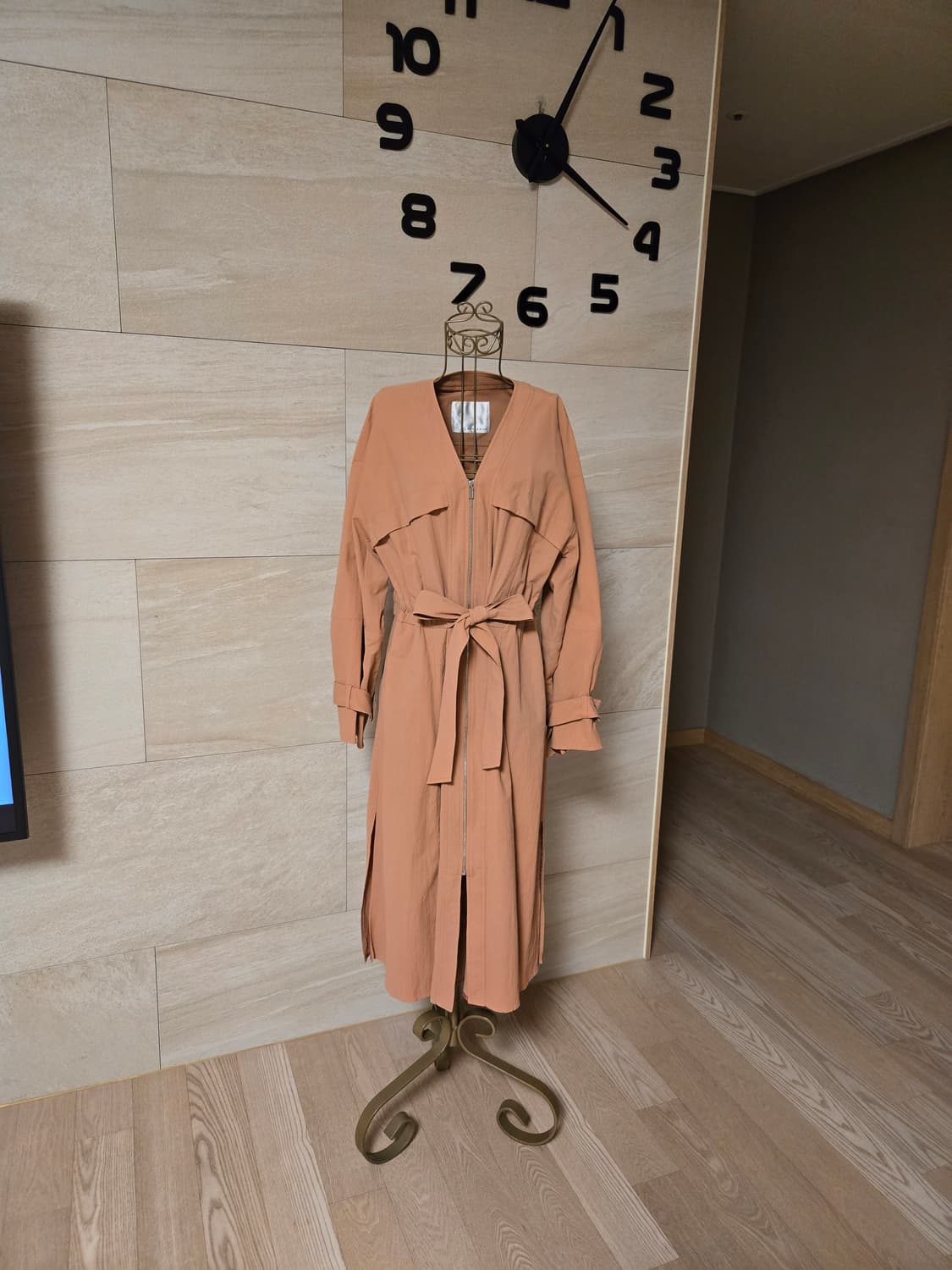 [55] 레니본 밸트 롱 자켓 상품이미지1