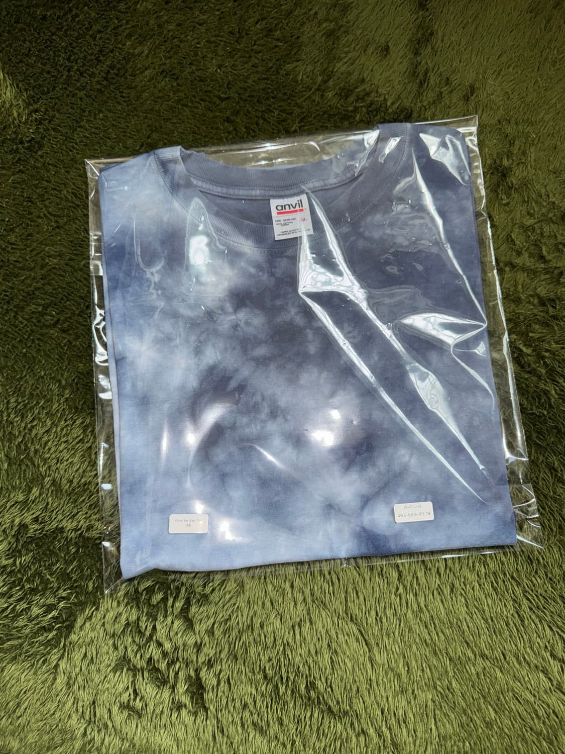 [M] 00s Anvil 앤빌 USA Fabric 튜블러 타이다이 티셔츠 상품이미지10