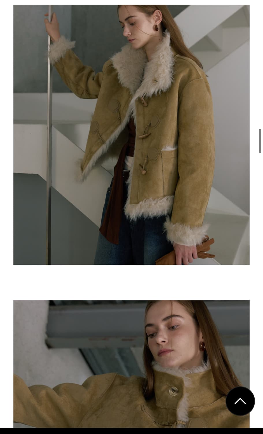 스르비 리버시블 무스탕 퍼자켓 상품이미지3