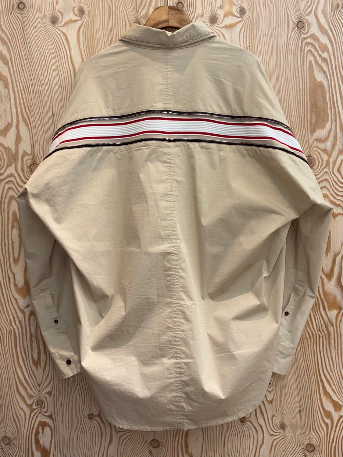 시스템 옴므 베이지 오버핏 셔츠 상품이미지4