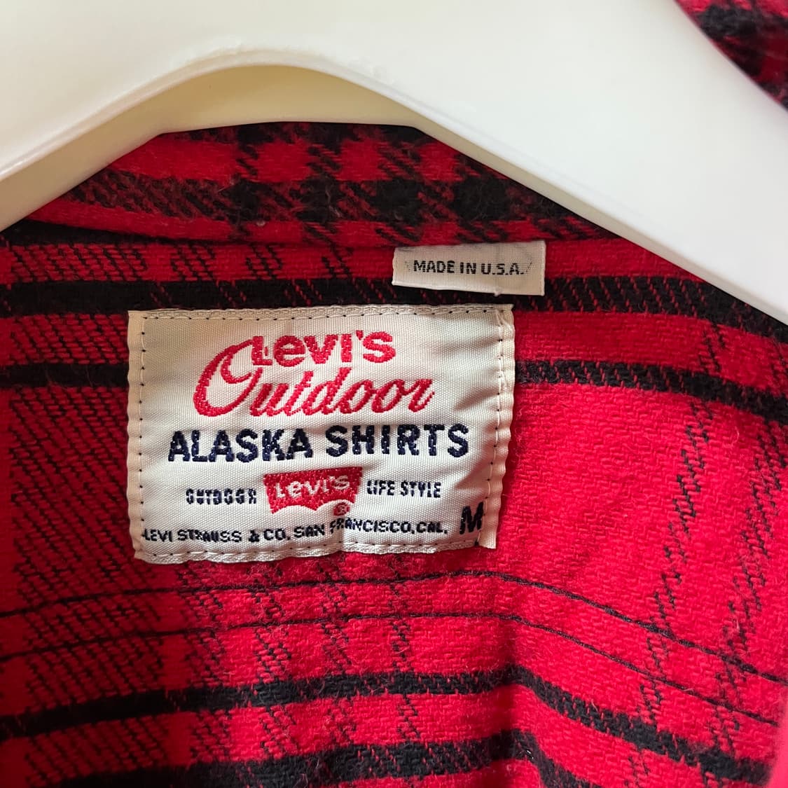 70s 리바이스 USA 메이드 알라스카 플란넬 셔츠 상품이미지3