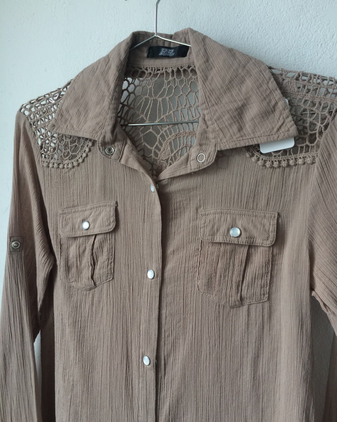Crochet punching point shirt 상품이미지4