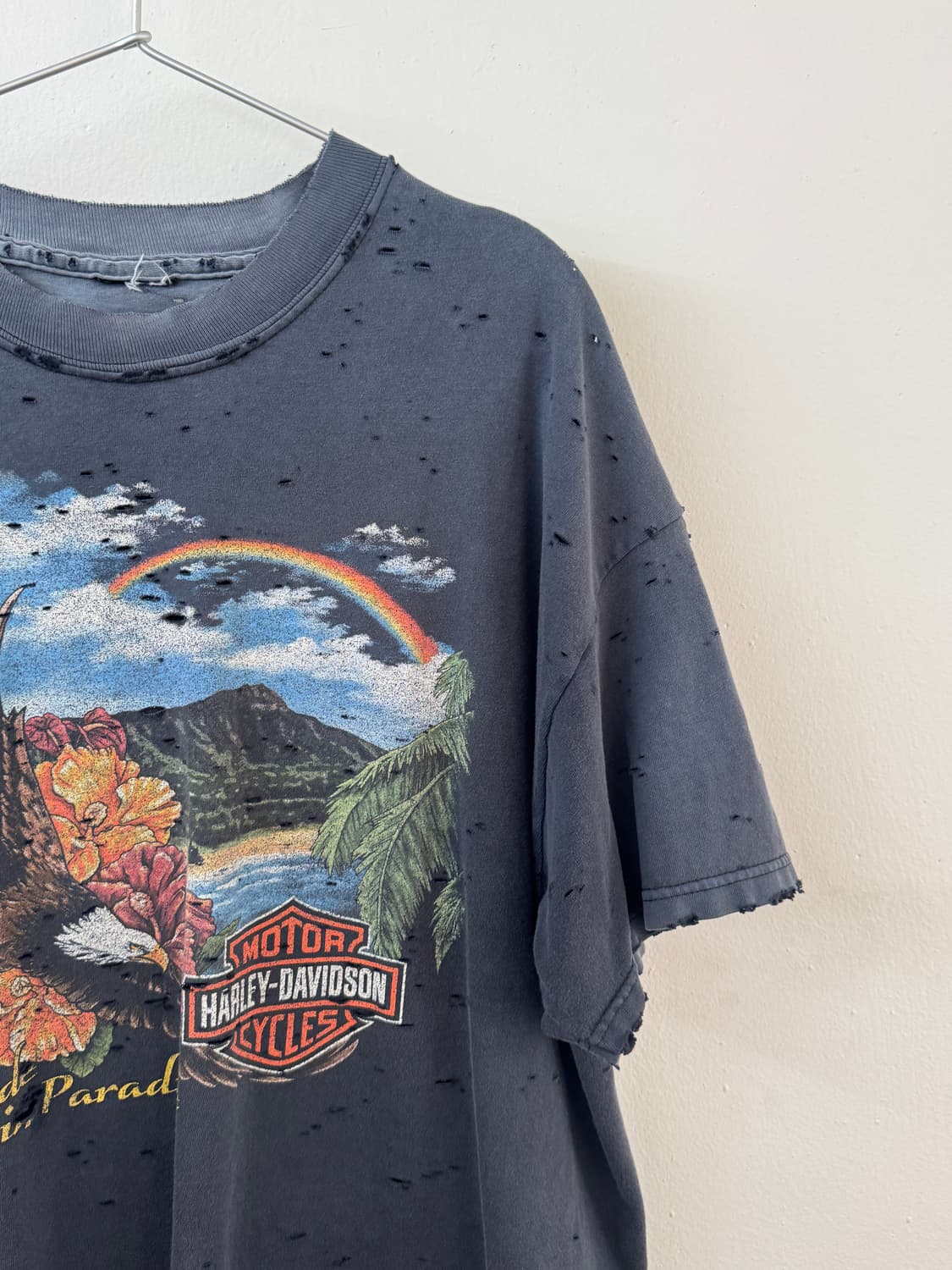 Harley davidson hard faded hawaii t shir 상품이미지3