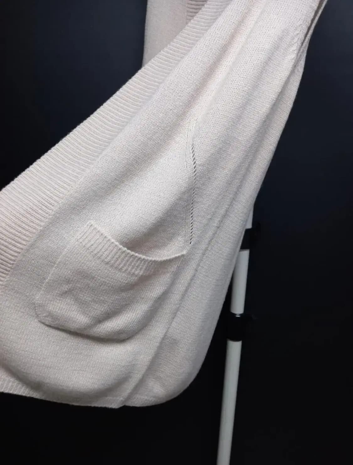 새 SJ WANI 캐시미어블랜 롱 니트 베스트 55 상품이미지4